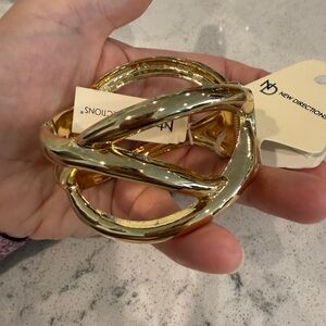 New Directions Twisted Gold Bracelet